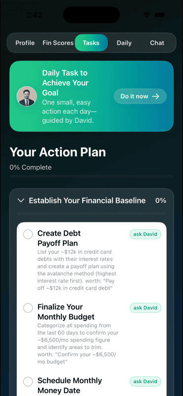 Set a goal and build your plan